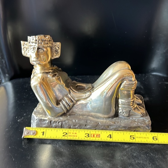 Maya Chac Mool Silver Figure Mexico D’Argenta Vintage - Picture 11 of 12